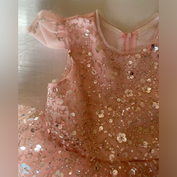 Girl size 4Y Pink Sequin Dress - Picture 4 of 14